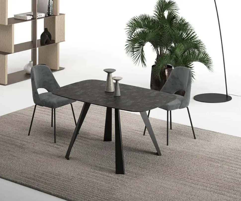 Tavolo con piano in altri materiali quadrato di Easyline a PREZZO OUTLET