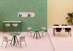 Tavolo con piano in altri materiali rettangolare di Gaber a PREZZO OUTLET