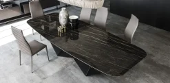 Tavolo con piano in ceramica rettangolare di Cattelan italia a PREZZO OUTLET