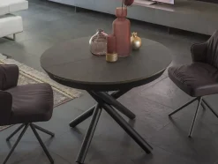 Tavolo con piano in laminato rotondo di Altacom a PREZZO OUTLET