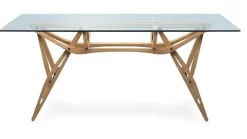 Tavolo con piano in vetro rettangolare di Zanotta a PREZZO OUTLET