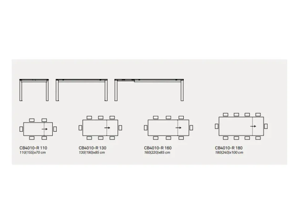 TAVOLO Connubia Baron SCONTATO a PREZZI OUTLET affrettati