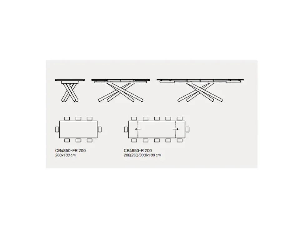 TAVOLO Connubia Duel SCONTATO a PREZZI OUTLET affrettati