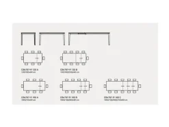 TAVOLO Connubia Pentagon SCONTATO a PREZZI OUTLET
