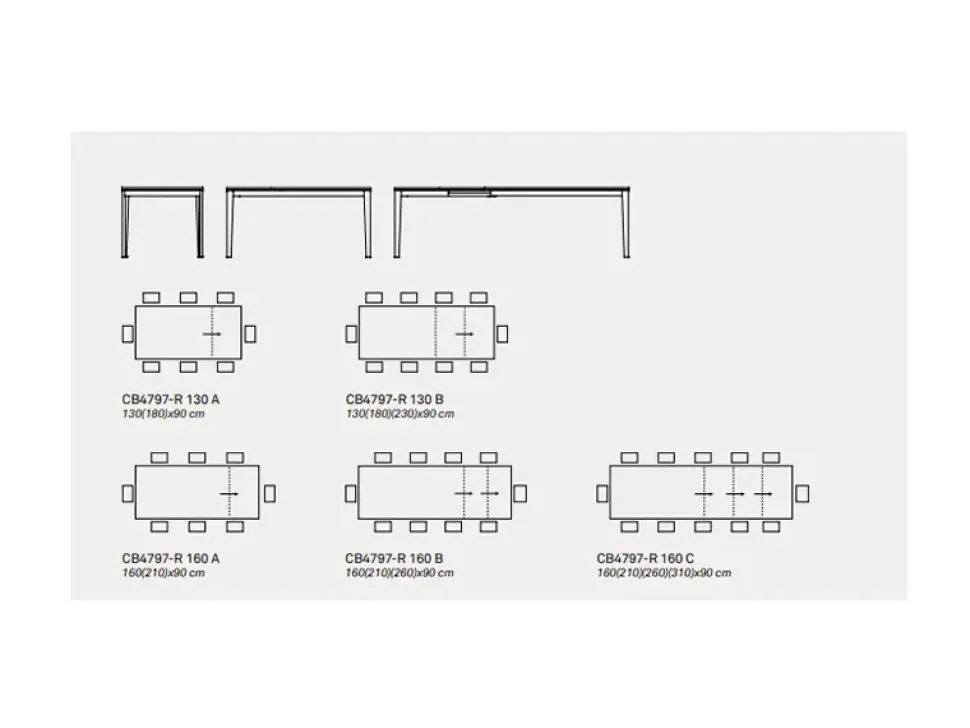 TAVOLO Connubia Pentagon SCONTATO a PREZZI OUTLET