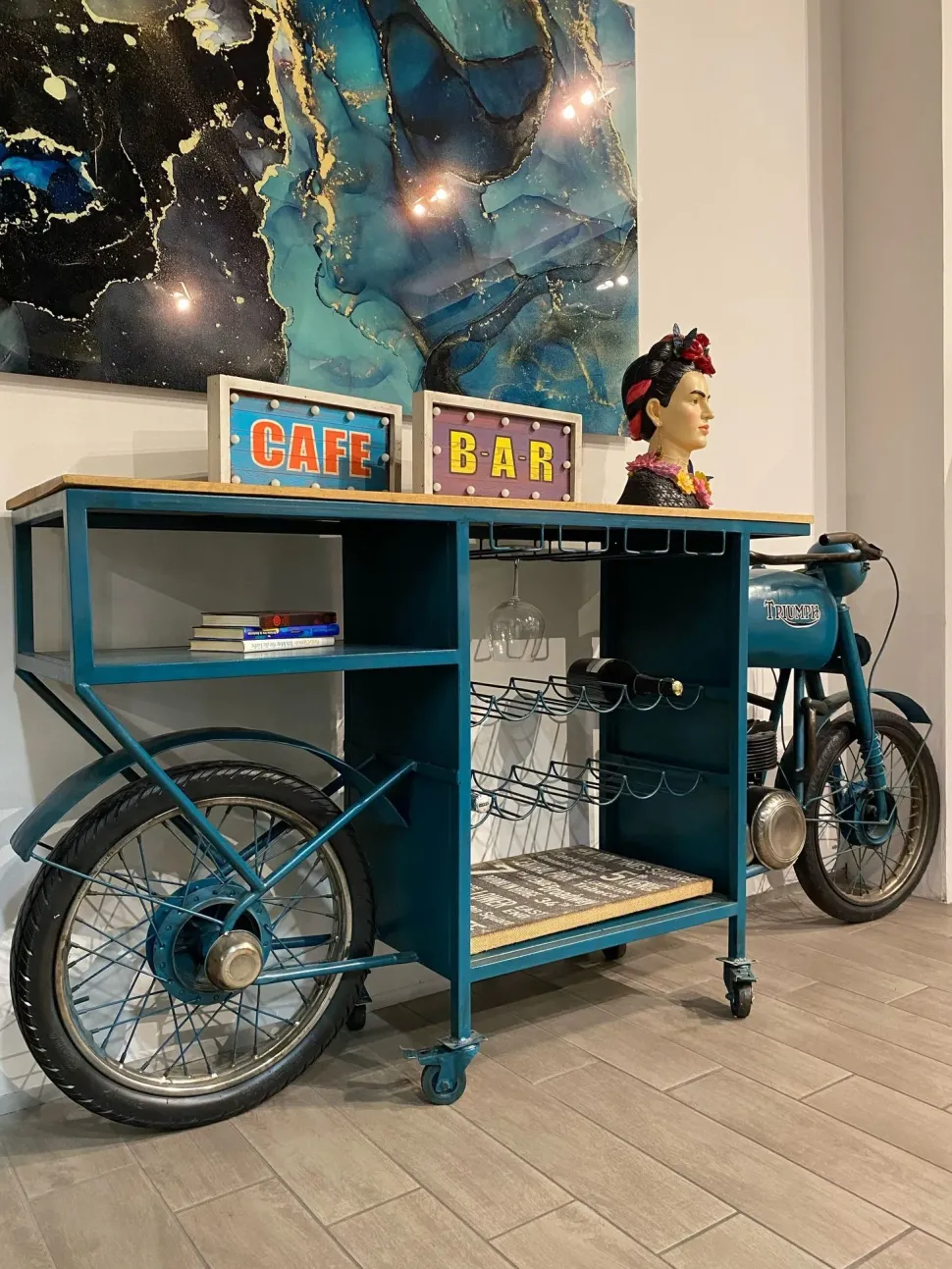 Tavolo consolle modello Bar moto Collezione esclusiva in Offerta Outlet