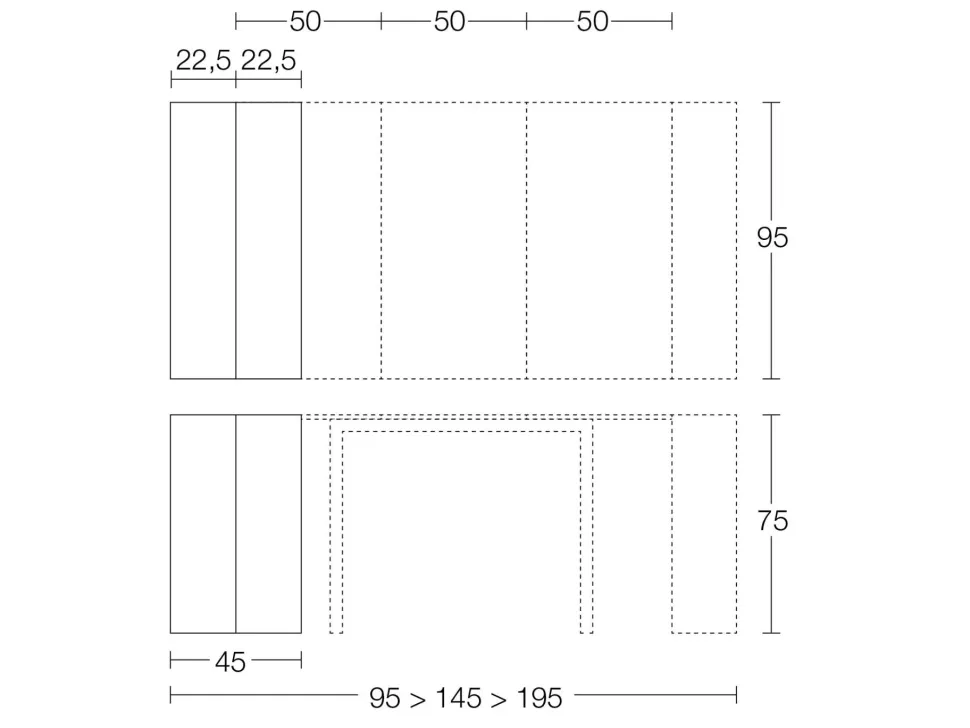 Tavolo consolle modello David Altacom a prezzo Outlet