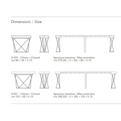 Tavolo consolle modello Excel 110 Pezzani a prezzo scontato