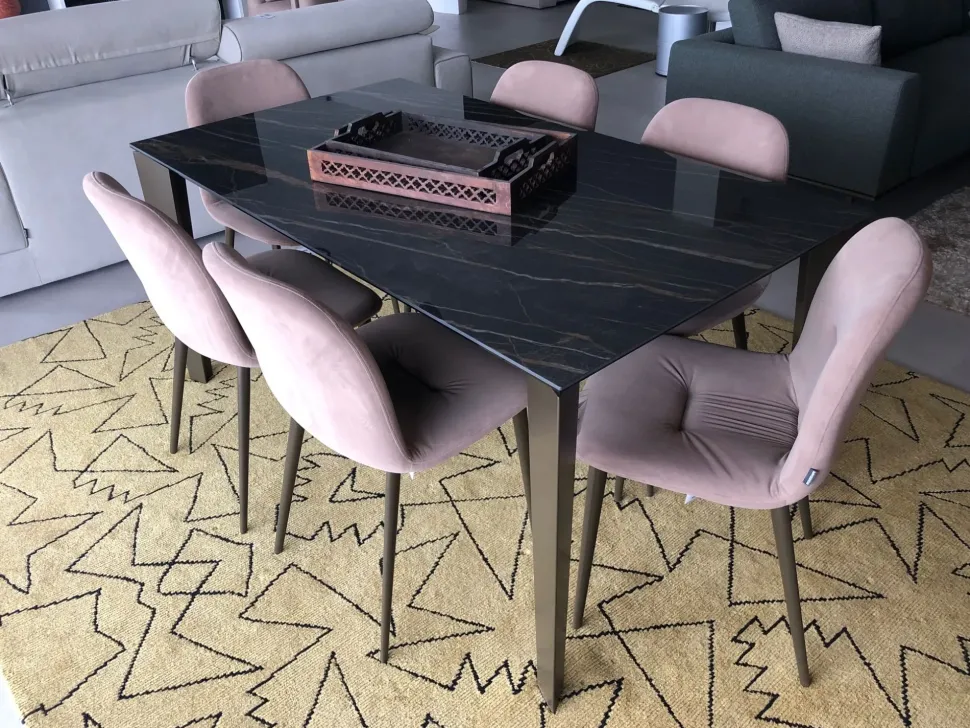 Tavolo Cruz Bontempi in ceramica Rettangolare allungabile scontato 44%