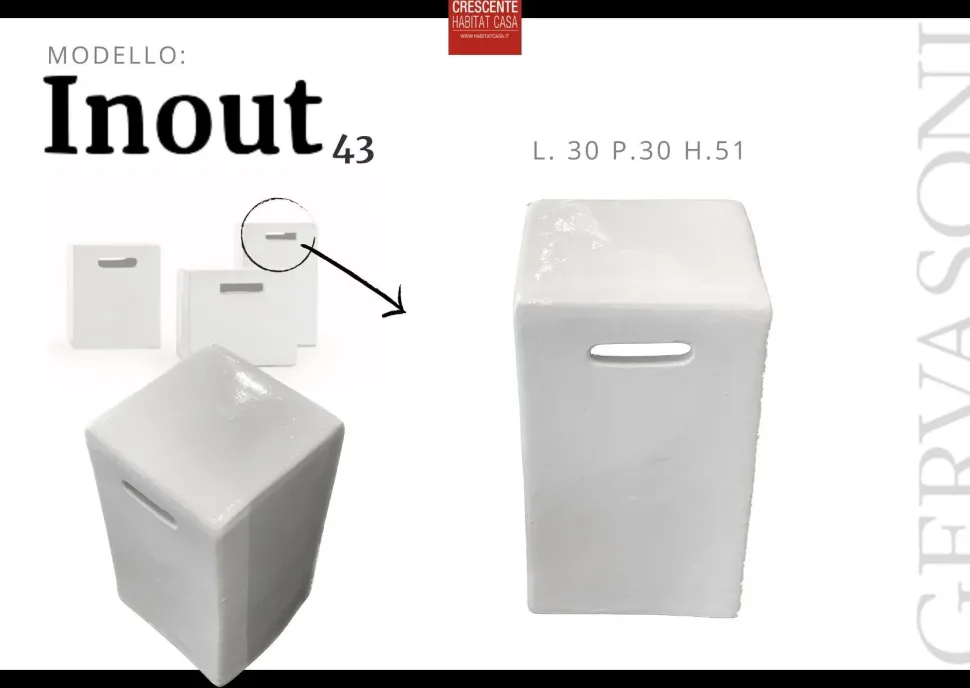 Tavolo da giardino Inout 43 a marchio Gervasoni a prezzo ribassato