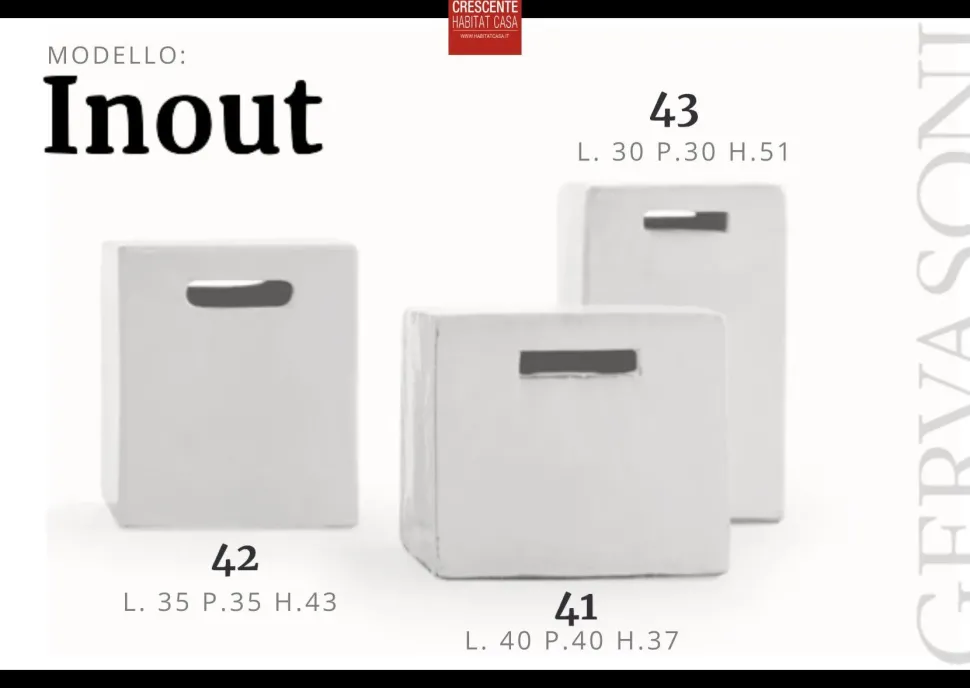 Tavolo da giardino Inout 43 a marchio Gervasoni a prezzo ribassato