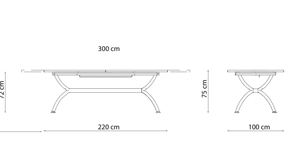 Tavolo da giardino Tavolo valentino allungabile 220/300 a marchio Vermobil a prezzo ribassato