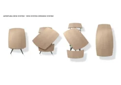 Tavolo Elica Sedit in laminato Allungabile