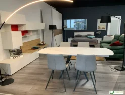 Tavolo ellittico in ceramica Vortice di Target point in Offerta Outlet