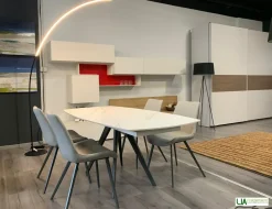 Tavolo ellittico in ceramica Vortice di Target point in Offerta Outlet