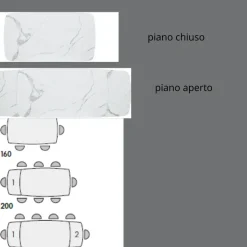 Tavolo ellittico Tavolo modello agata  Mobilificio bellutti scontato del 56%