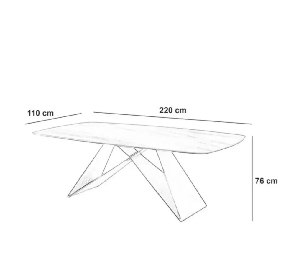 Tavolo ellittico Thanos Stones scontato del 47%