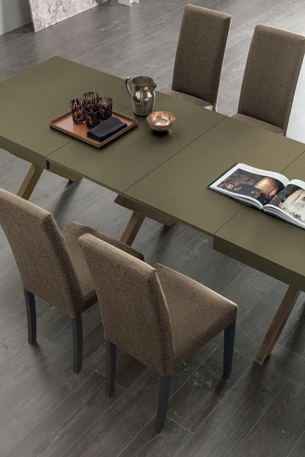 Tavolo Ettore Collezione esclusiva in legno Allungabile