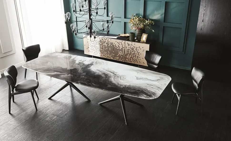 Tavolo fisso Atlantis crystalart Cattelan italia