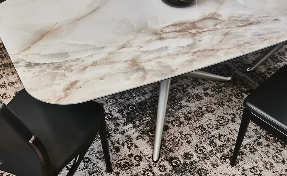 Tavolo fisso Atlantis crystalart Cattelan italia