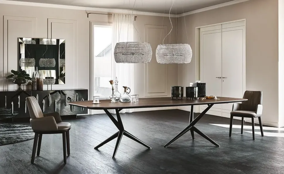 Tavolo fisso Atlantis crystalart Cattelan italia