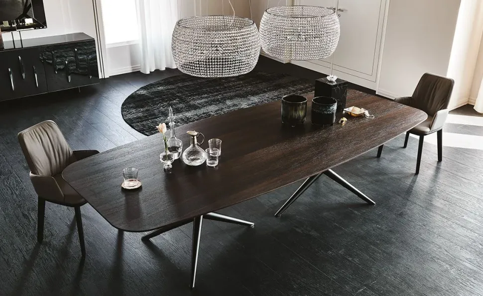 Tavolo fisso Atlantis crystalart Cattelan italia