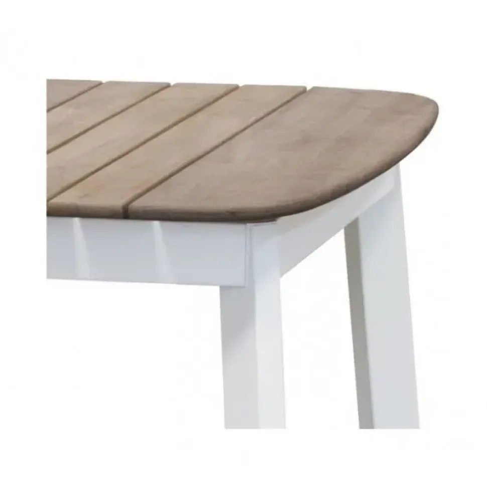 Tavolo fisso con piano in teak Shine Emu a prezzo ribassato