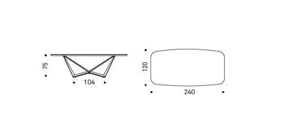 Tavolo fisso Skorpio keramik di Cattelan italia a prezzo riservato