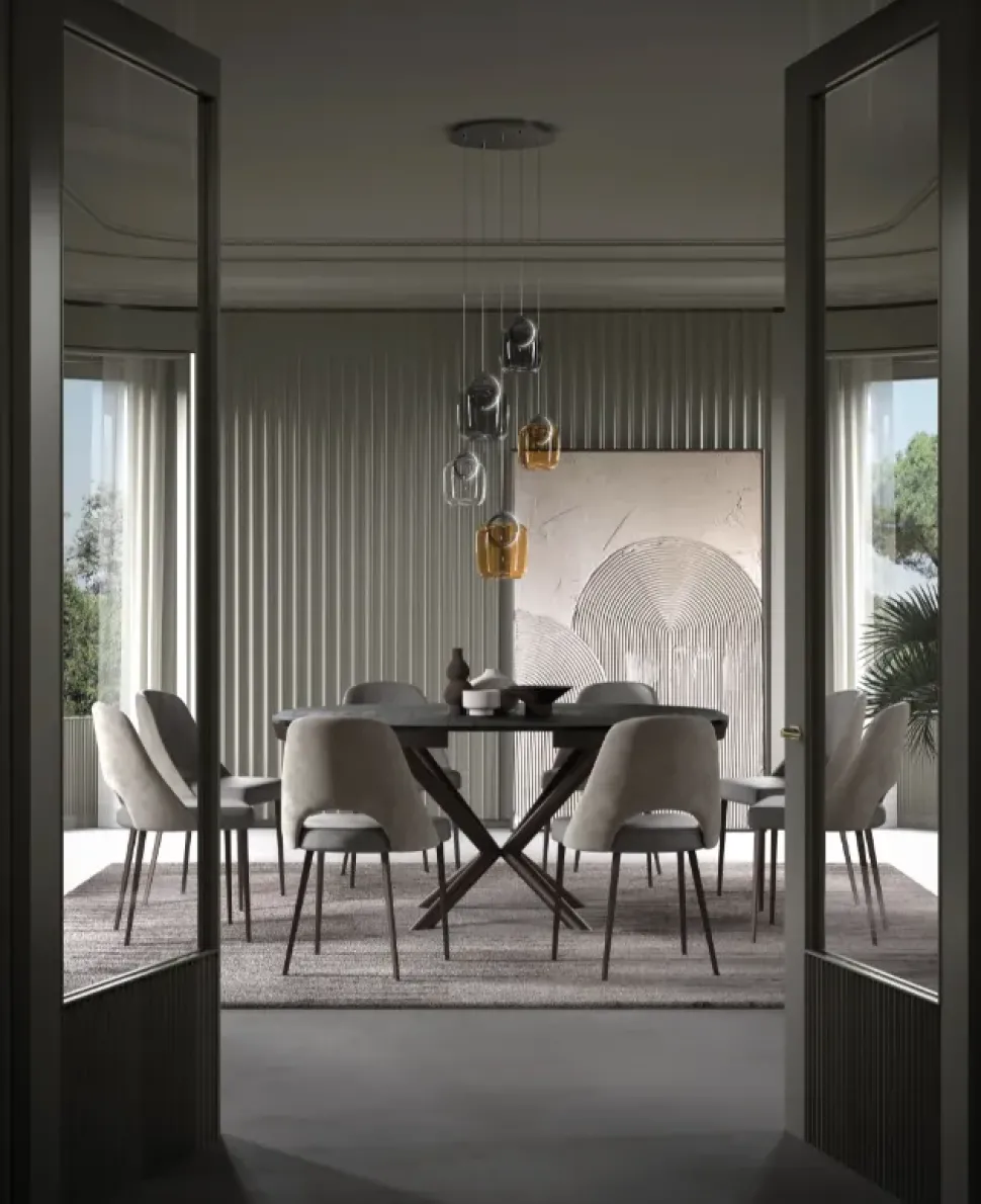 Tavolo Full moon Easyline in altri materiali Rotondo allungabile scontato 40%