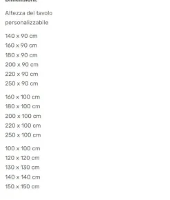 Tavolo Havana Pizzolato a prezzo ribassato