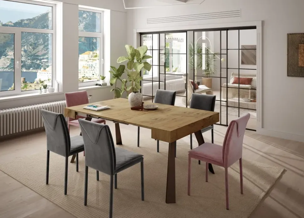 Tavolo in altri materiali rettangolare Consolle panachè Easyline in offerta outlet