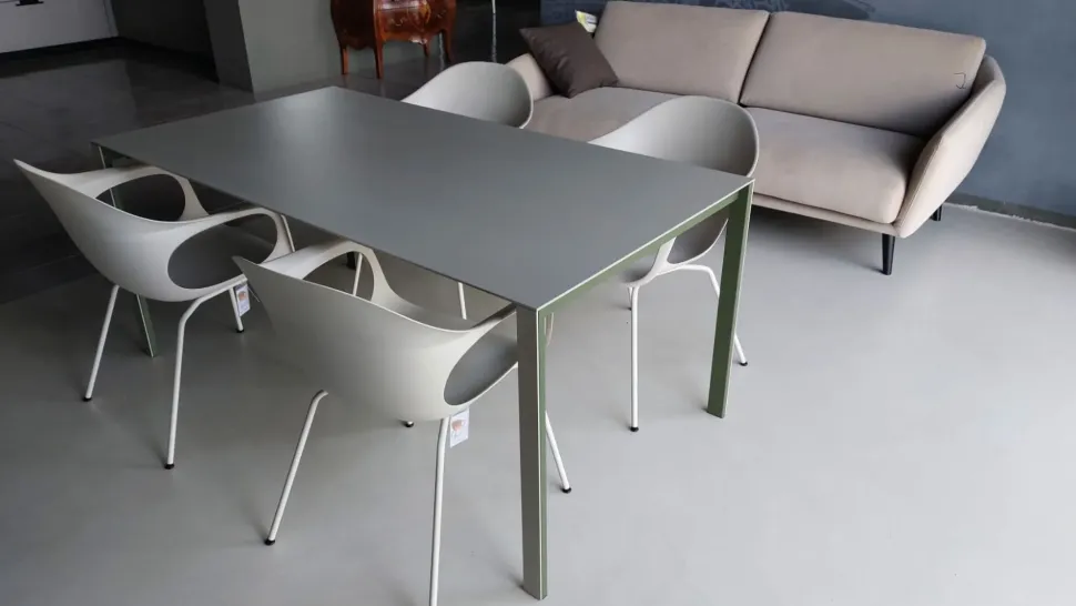 Tavolo in altri materiali rettangolare Thin-k 170 x 90 - elefhantino Kristalia in offerta outlet