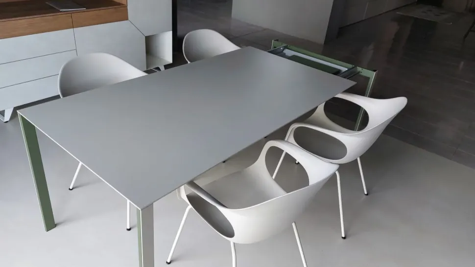 Tavolo in altri materiali rettangolare Thin-k 170 x 90 - elefhantino Kristalia in offerta outlet