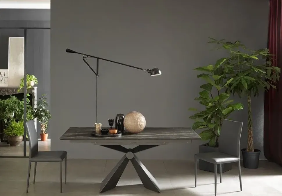 Tavolo in ceramica rettangolare Sintesi Altacom in offerta outlet