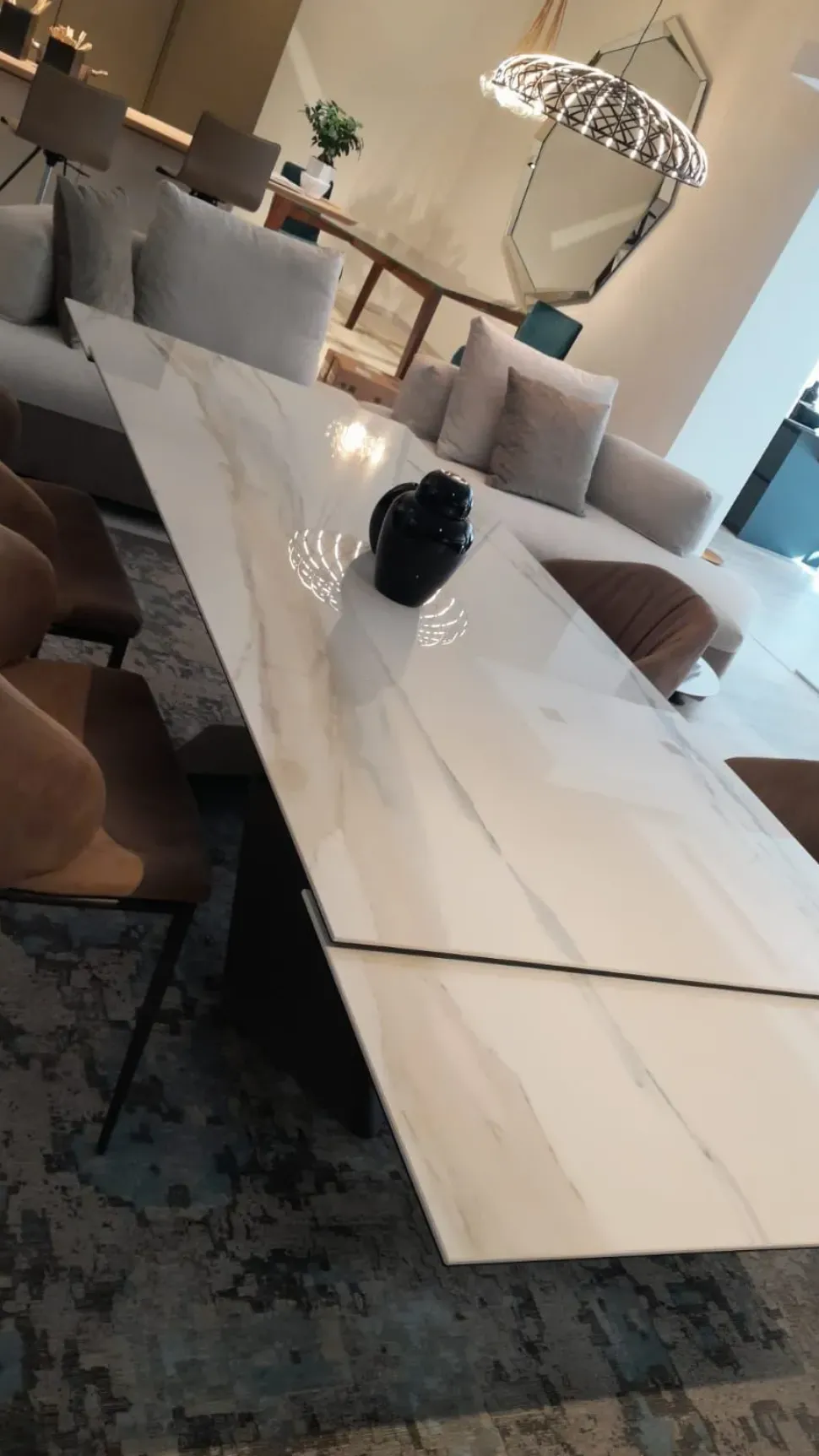 Tavolo in ceramica rettangolare Tyron keramik drive Cattelan italia in offerta outlet