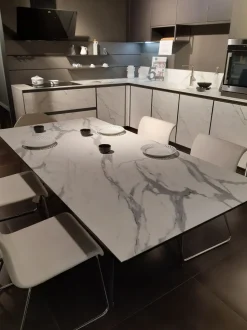 Tavolo in ceramica rettangolare Cross Easyline a prezzo scontato