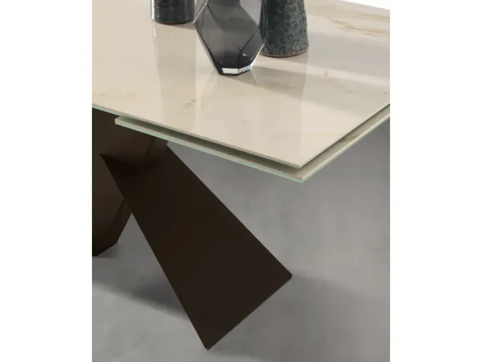 Tavolo in ceramica rettangolare Ship Zamagna a prezzo ribassato