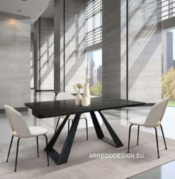 Tavolo in ceramica rettangolare Tempor 1988 Collezione esclusiva a prezzo ribassato