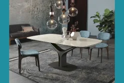 Tavolo in ceramica rettangolare Ariston Tonin casa in Offerta Outlet