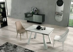 Tavolo in ceramica rettangolare Gresporcellanato pronta consegna Md work in offerta outlet