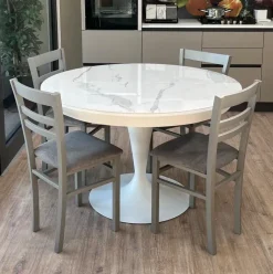 Tavolo in ceramica rotondo Sun super Altacom a prezzo scontato