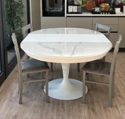 Tavolo in ceramica rotondo Sun super Altacom a prezzo scontato