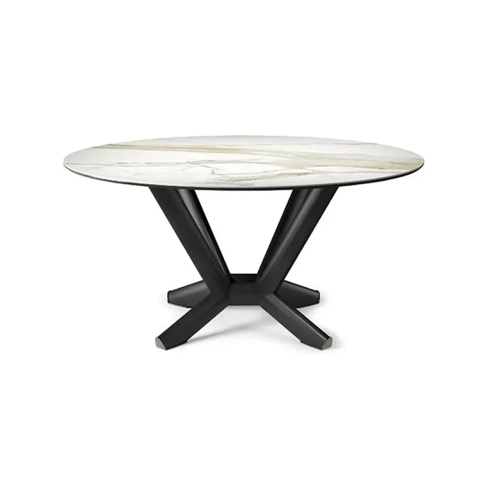 Tavolo in ceramica rotondo Planer keramik round Cattelan in offerta outlet