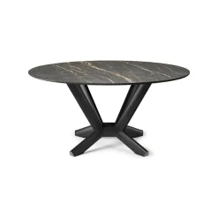 Tavolo in ceramica rotondo Planer keramik round Cattelan in offerta outlet