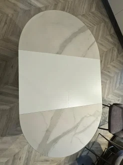 Tavolo in ceramica rotondo Fahrenheit round at109 105 Altacom in offerta outlet