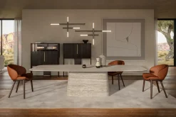 Tavolo in ceramica sagomato Napoleon Cattelan italia in offerta outlet