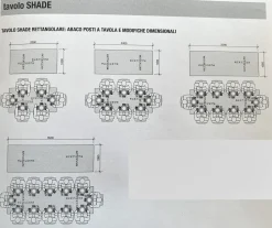 Tavolo in laccato rettangolare Shade lema Lema in offerta outlet