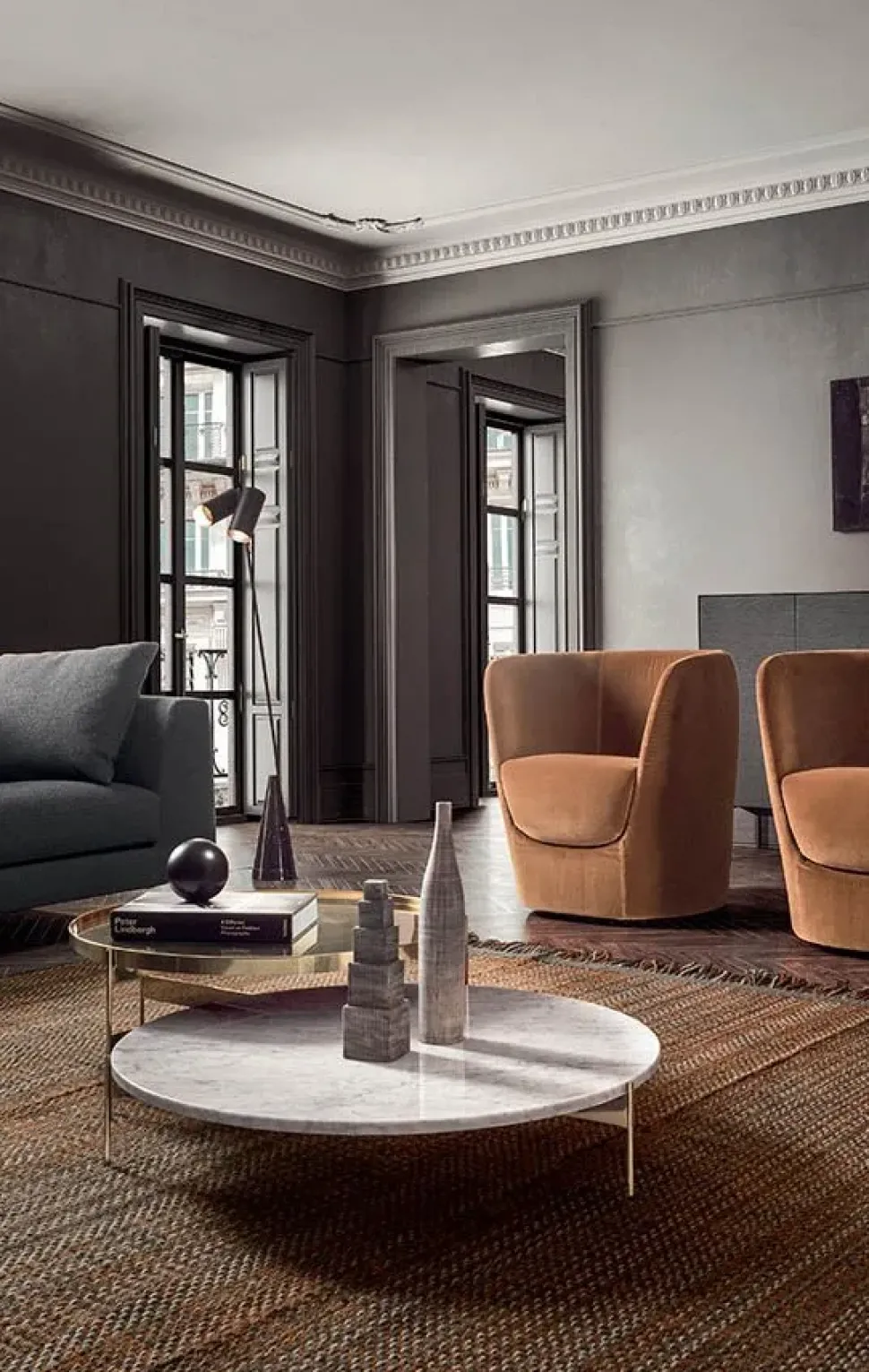 Tavolo in laccato rotondo Abaco Pianca a prezzo ribassato