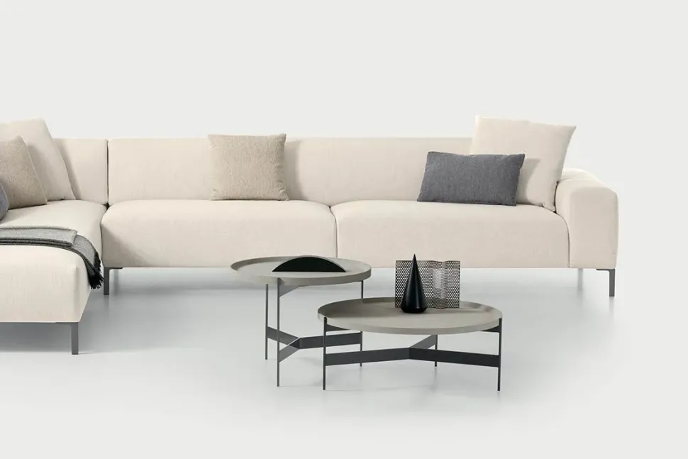 Tavolo in laccato rotondo Abaco Pianca a prezzo ribassato