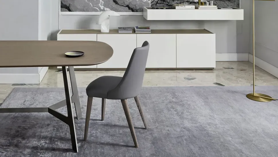 Tavolo in laminato ovale Vertigo Sangiacomo in offerta outlet